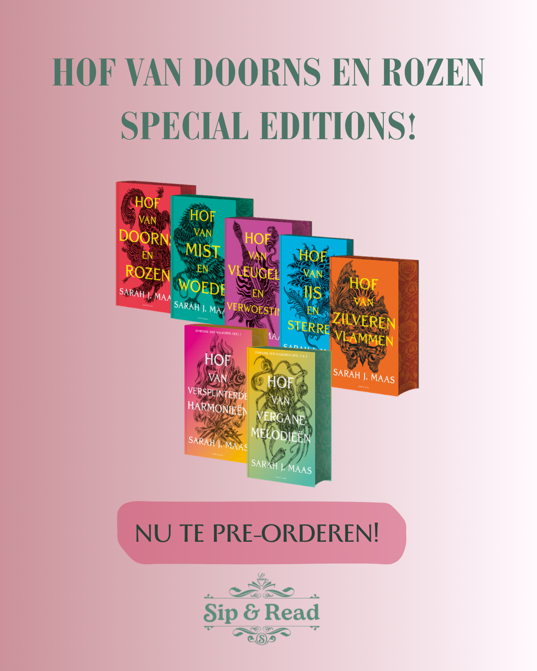 PRE-ORDER: Een Hof van Doorns en Rozen NL hardback deel 1-7