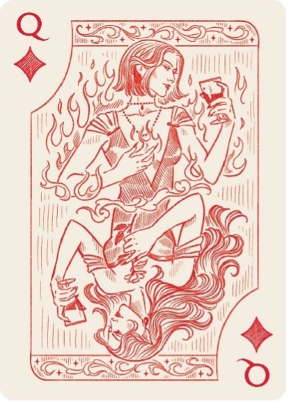 PRE-ORDER: A Court of Thorns and Roses - Official playing cards set - Afbeelding 4